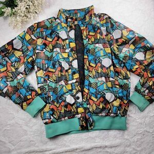 Comic Art Graphic Bomber Jacket‎ Men's XL All Over Graphic
